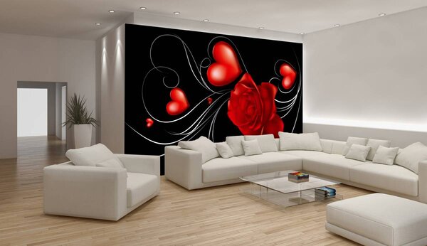 Foto tapeta - Crveno srce (152,5x104 cm)