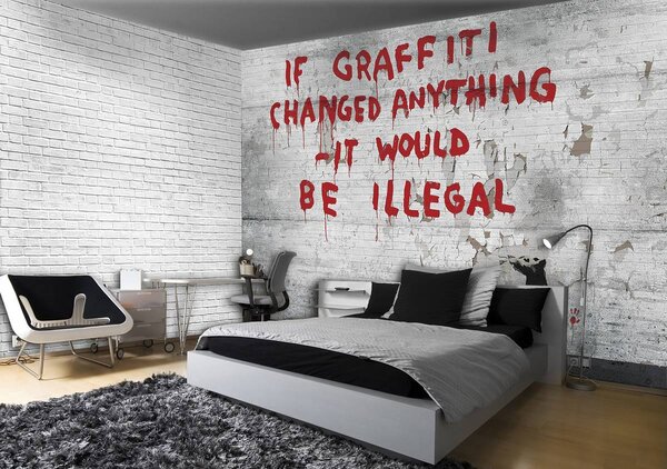 Foto tapeta - Grafiti natpis (152,5x104 cm)