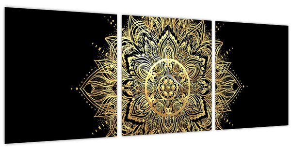 Slika - Mandala bogastva (sa satom) (90x30 cm)