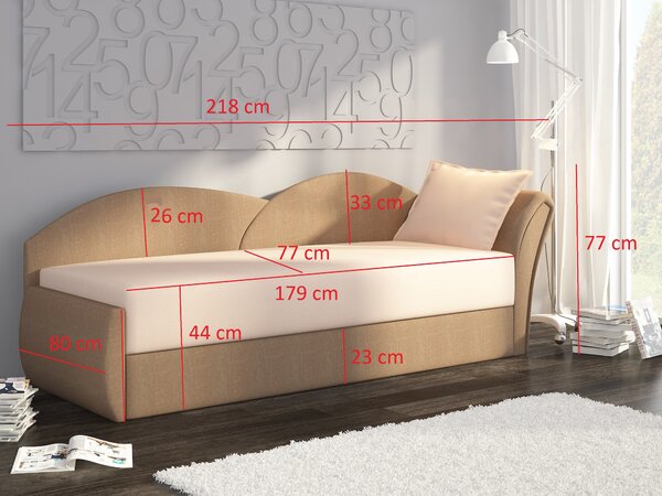 Zondo.hr Sofa Agira 25 (tamno smeđa+ svijetlo smeđa) (L). Akcija -12%. 1044513