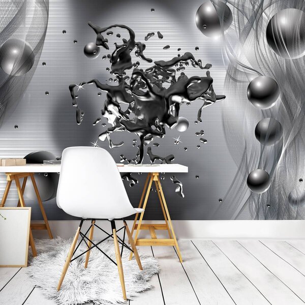 Foto tapeta - Čelična apstrakcija (152,5x104 cm)