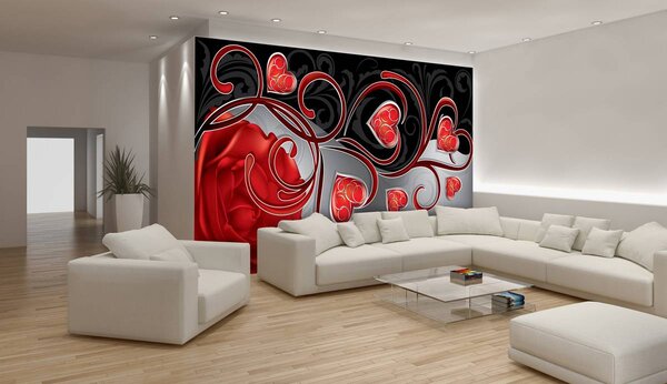 Foto tapeta - Crveno srce (152,5x104 cm)