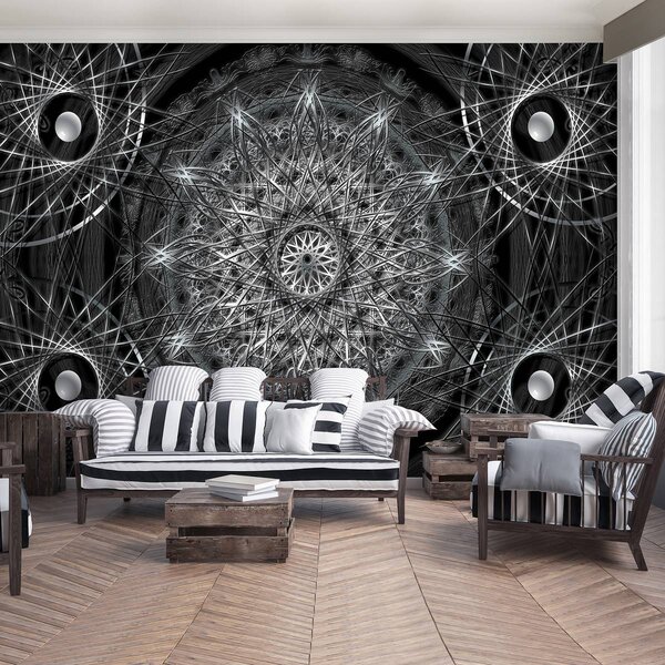 Foto tapeta - Srrebrna apstrakcija (152,5x104 cm)