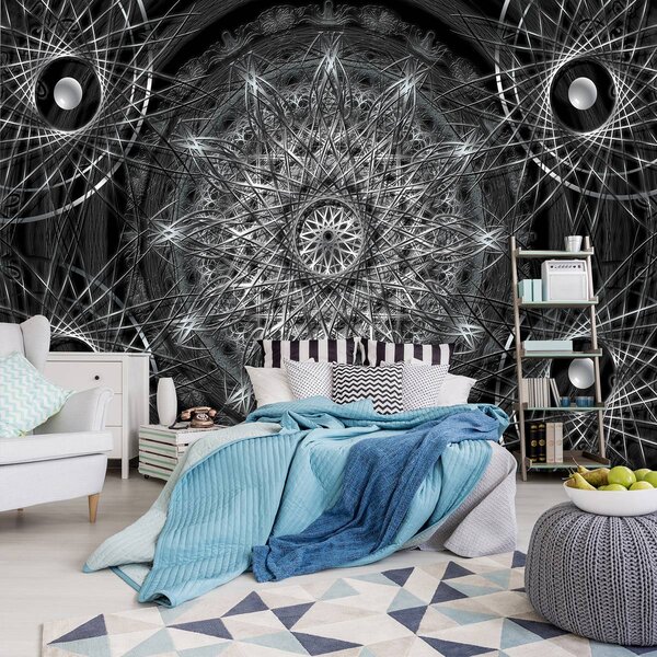 Foto tapeta - Srrebrna apstrakcija (152,5x104 cm)