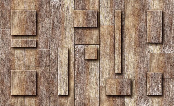 Foto tapeta - Drvene ploče i trgovi (152,5x104 cm)