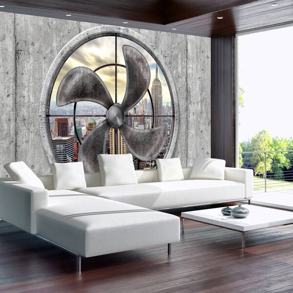 Foto tapeta - New York iza propelera (152,5x104 cm)
