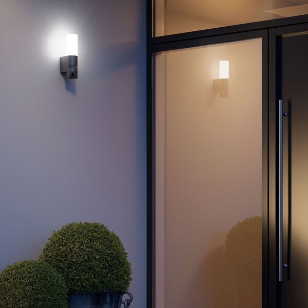 STEINEL L 620 Cam SC LED vanjska zidna svjetiljka antracit, Crno, Metal