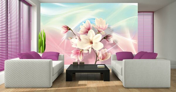 Foto tapeta - Apstraktna magnolija (152,5x104 cm)