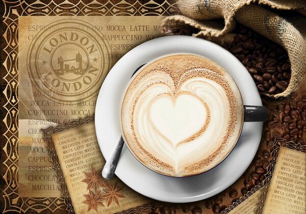 Foto tapeta - Latte Art (152,5x104 cm)