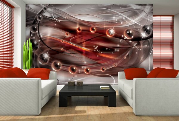 Foto tapeta - Crvene kuglice (152,5x104 cm)