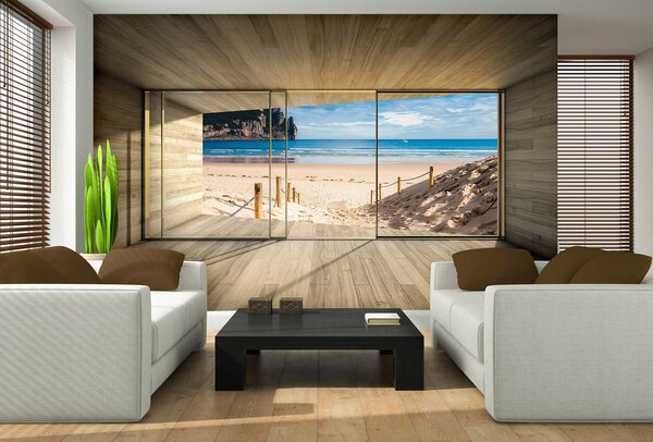 Foto tapeta - Pogled na plažu (152,5x104 cm)