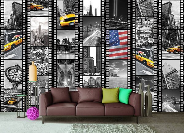 Foto tapeta - Filmska traka iz New Yorka (152,5x104 cm)