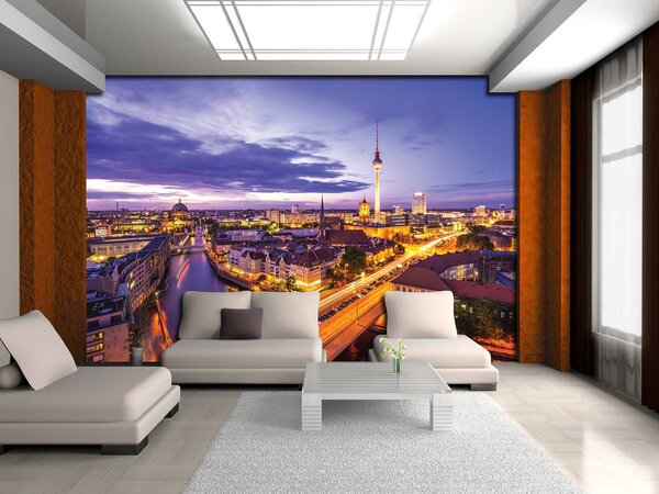 Foto tapeta - Berlin po noći (152,5x104 cm)