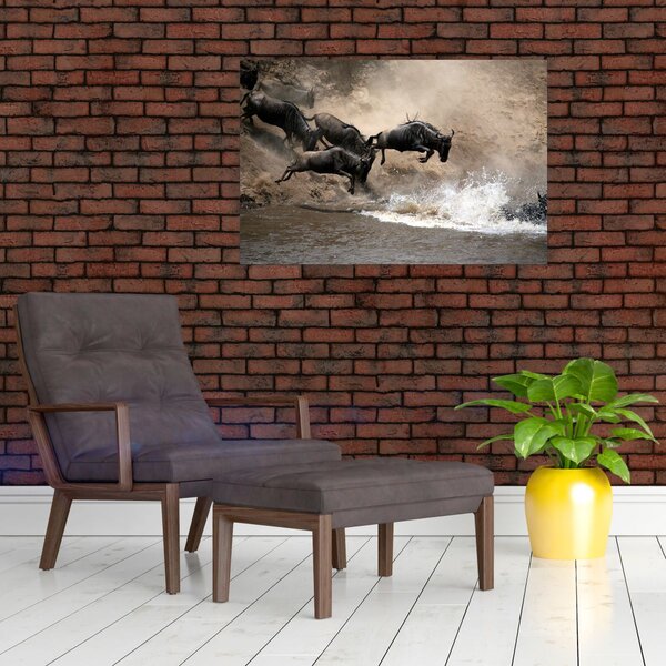 Slika - Krdo gnuova (90x60 cm)