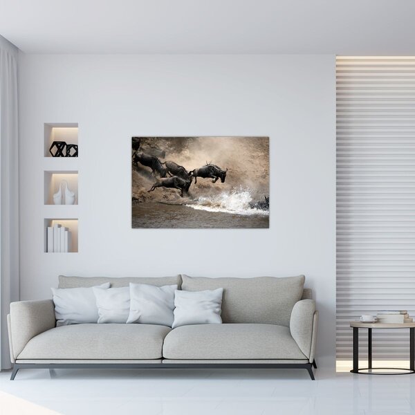 Slika - Krdo gnuova (90x60 cm)
