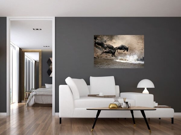 Slika - Krdo gnuova (90x60 cm)