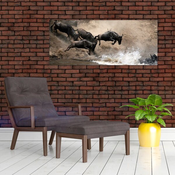 Slika - Krdo gnuova (120x50 cm)