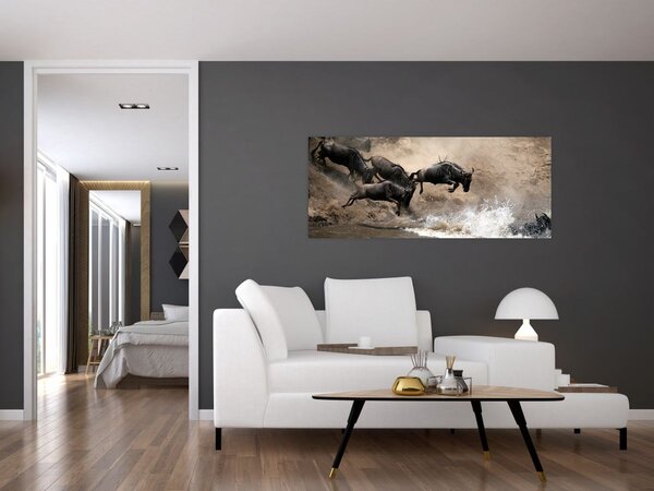 Slika - Krdo gnuova (120x50 cm)
