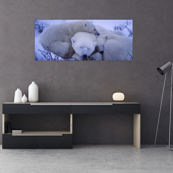 Slika - Polarni medvjedi (120x50 cm)