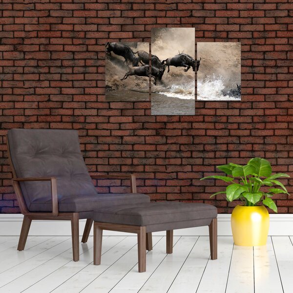 Slika - Krdo gnuova (90x60 cm)