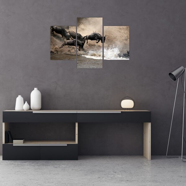 Slika - Krdo gnuova (90x60 cm)