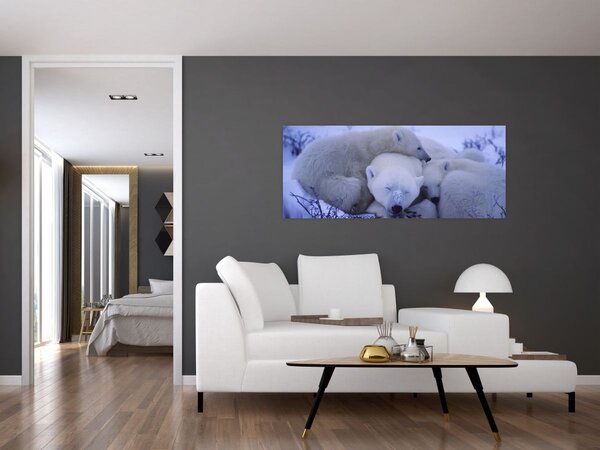 Slika - Polarni medvjedi (120x50 cm)
