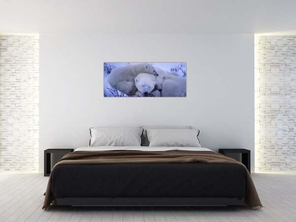 Slika - Polarni medvjedi (120x50 cm)
