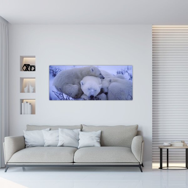 Slika - Polarni medvjedi (120x50 cm)
