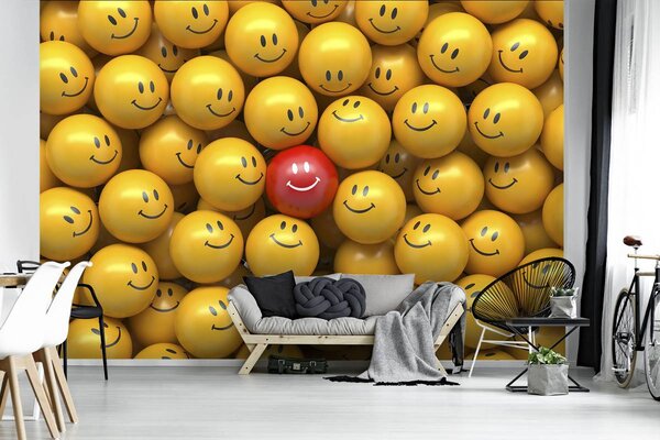 Foto tapeta - Nasmiješeni emotikoni (152,5x104 cm)