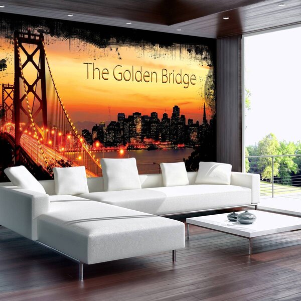 Foto tapeta - Golden Gate Bridge City Urban (152,5x104 cm)