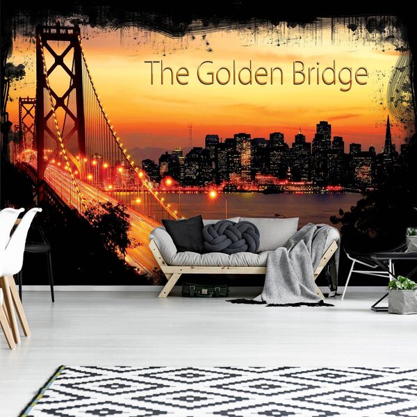 Foto tapeta - Golden Gate Bridge City Urban (152,5x104 cm)
