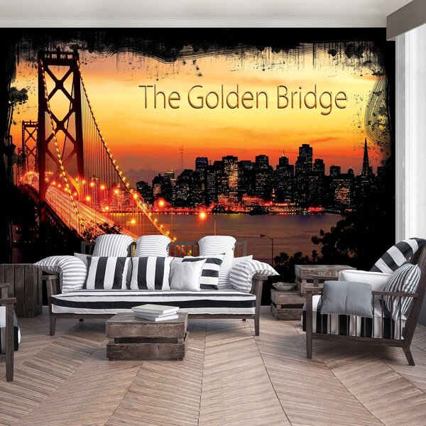 Foto tapeta - Golden Gate Bridge City Urban (152,5x104 cm)
