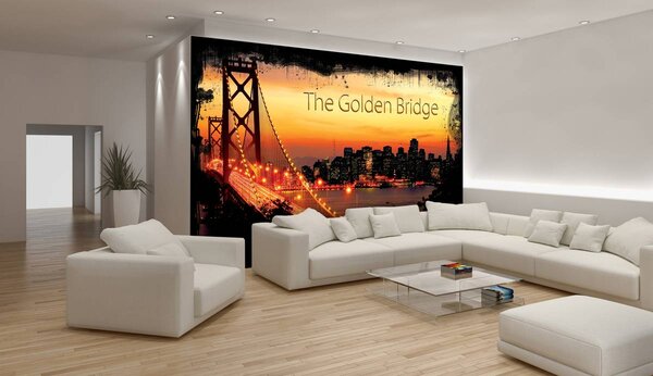 Foto tapeta - Golden Gate Bridge City Urban (152,5x104 cm)