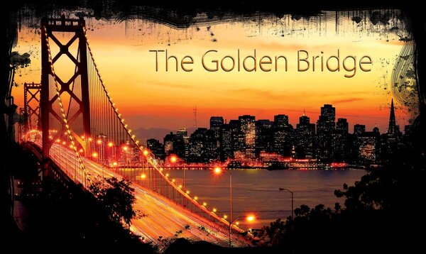Foto tapeta - Golden Gate Bridge City Urban (152,5x104 cm)