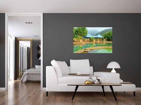 Slika - Shanghai hotel park (90x60 cm)