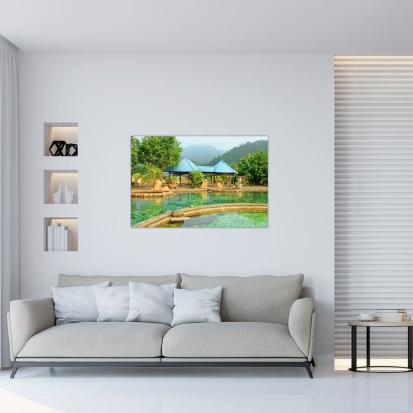 Slika - Shanghai hotel park (90x60 cm)