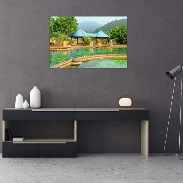 Slika - Shanghai hotel park (90x60 cm)