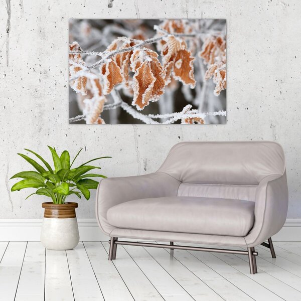 Slika - Smrznuto lišće (90x60 cm)