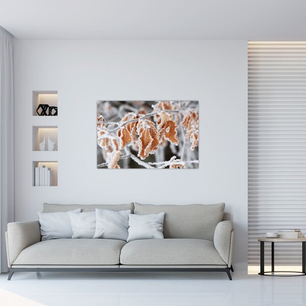 Slika - Smrznuto lišće (90x60 cm)