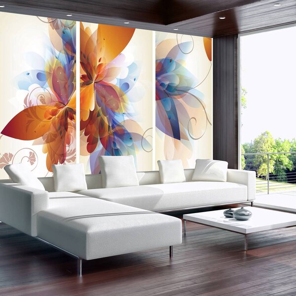 Foto tapeta - Cvjetna umjetnost - apstrakcija (152,5x104 cm)