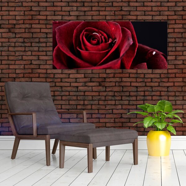 Slika - Crvena ruža (120x50 cm)