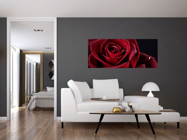Slika - Crvena ruža (120x50 cm)
