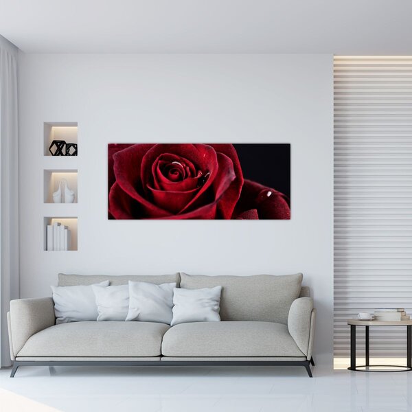 Slika - Crvena ruža (120x50 cm)