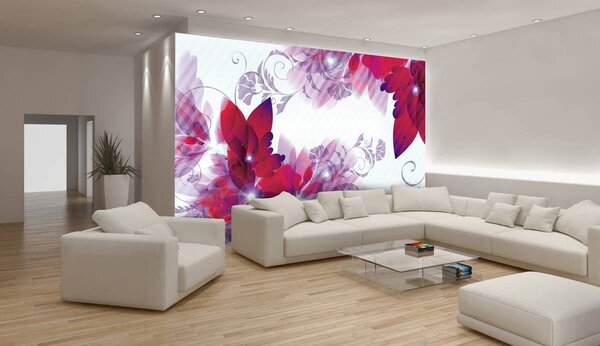 Foto tapeta - Cvjetna umjetnost - apstrakcija (152,5x104 cm)