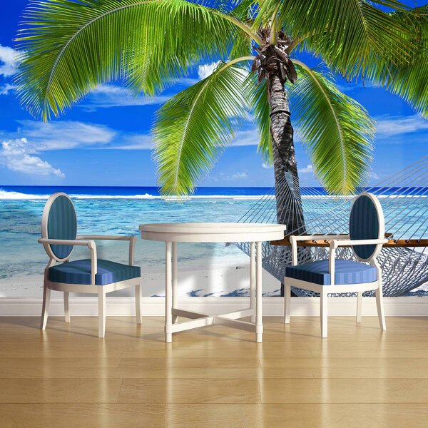 Foto tapeta - Morska plaža pješčani krajolik (152,5x104 cm)