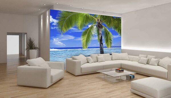 Foto tapeta - Morska plaža pješčani krajolik (152,5x104 cm)