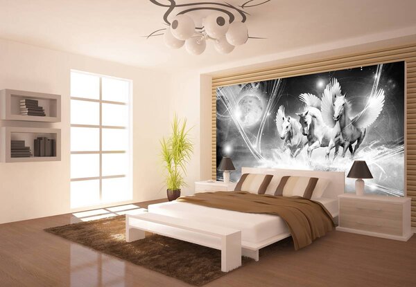 Foto tapeta - Konji - ukras sobe djevojčice (152,5x104 cm)