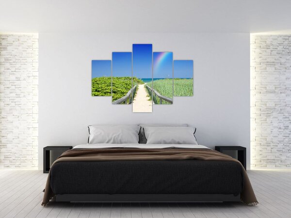 Slika - Pejzaž i duga (150x105 cm)