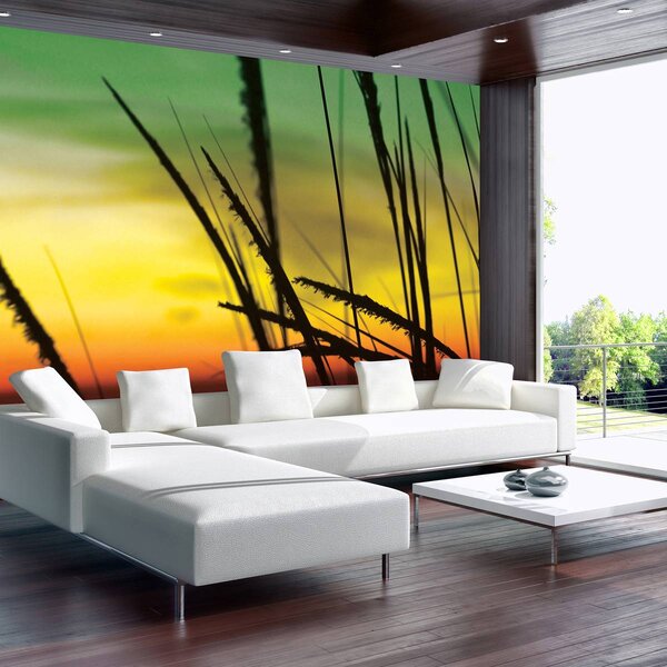 Foto tapeta - Trava na plaži (152,5x104 cm)