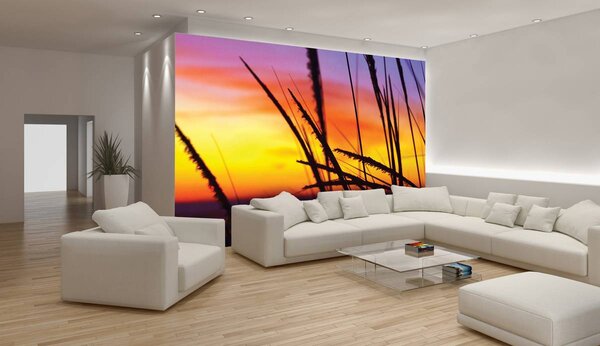 Foto tapeta - Trava na plaži (152,5x104 cm)